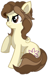 Size: 1305x2000 | Tagged: safe, artist:x-blackpearl-x, oc, oc only, oc:lavender craft, pegasus, pony, amputee, disabled, female, mare, missing limb, smiling, stump, wingless