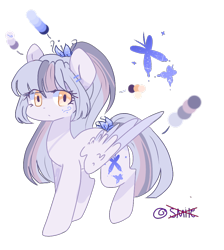 Size: 882x983 | Tagged: safe, artist:windymils, oc, oc only, oc:butterfly layla, pegasus, pony, cute, female, mare, not sonata dusk, reference sheet, simple background, solo, transparent background