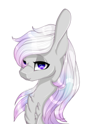 Size: 1024x1376 | Tagged: safe, artist:xxmissteaxx, oc, oc only, oc:silver song, pony, chest fluff, female, mare, simple background, solo, transparent background