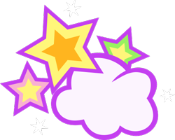 Size: 500x400 | Tagged: safe, artist:anscathmarcach, whistle wishes, g3, cloud, cutie mark, cutie mark only, no pony, simple background, stars, transparent background, vector