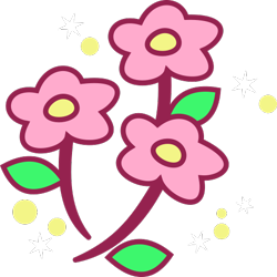 Size: 500x499 | Tagged: safe, artist:anscathmarcach, cheerilee (g3), g3, cutie mark, cutie mark only, flower, no pony, simple background, transparent background