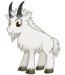 Size: 2600x3000 | Tagged: safe, artist:cheezedoodle96, oc, oc only, oc:goaty mcgoatface, goat, .svg available, cloven hooves, looking at you, simple background, smiling, solo, svg, transparent background, vector