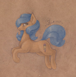 Size: 2343x2371 | Tagged: safe, artist:kimsteinandother, oc, oc only, earth pony, pony, female, high res, mare, solo, traditional art