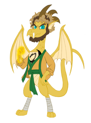 Size: 2203x2980 | Tagged: safe, artist:edcom02, artist:jmkplover, dragon, dragonified, iron fist, species swap