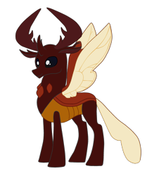 Size: 2480x2749 | Tagged: safe, artist:rexlupin, thorax, changedling, changeling, king thorax, recolor, simple background, solo, stag beetle, transparent background