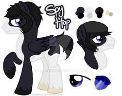 Size: 800x634 | Tagged: safe, artist:tambelon, oc, oc only, oc:spy hop, pegasus, pony, male, solo, stallion, watermark