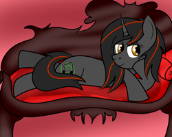 Size: 1280x1024 | Tagged: safe, artist:cybermagus, oc, oc only, oc:luminous siren, pony, draw me like one of your french girls, fainting couch, solo