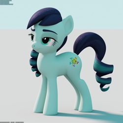 Size: 2048x2048 | Tagged: safe, artist:therealdjthed, coloratura, earth pony, pony, 3d, blender, cycles, cycles render, model:djthed, rara, solo