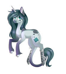 Size: 1999x2239 | Tagged: safe, artist:ohhoneybee, oc, oc only, oc:willow, classical unicorn, pony, unicorn, cloven hooves, female, leonine tail, mare, simple background, solo, transparent background, unshorn fetlocks