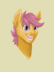 Size: 1050x1400 | Tagged: safe, artist:breadworth, scootaloo, bust, portrait, solo