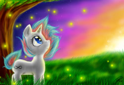 Size: 1024x710 | Tagged: safe, artist:alelinx, oc, oc only, oc:infinite futura, pony, female, mare, solo