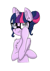 Size: 2456x3484 | Tagged: safe, artist:meowmavi, sci-twi, twilight sparkle, chest fluff, ear fluff, equestria girls ponified, grin, ponified, shoulder fluff, simple background, smiling, solo, transparent background