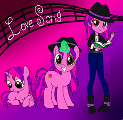 Size: 4100x4000 | Tagged: safe, artist:katiekane822, oc, oc only, oc:love song, equestria girls, absurd resolution, age progression, equestria girls-ified, reference sheet