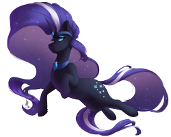 Size: 1500x1200 | Tagged: safe, artist:silentwulv, idw, nightmare rarity, pony, unicorn, eyeshadow, female, looking back, makeup, mare, simple background, solo, transparent background