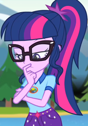 Size: 752x1080 | Tagged: safe, screencap, sci-twi, twilight sparkle, equestria girls, legend of everfree, cropped, solo