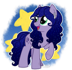 Size: 717x700 | Tagged: safe, artist:tambelon, oc, oc only, oc:silver moonlight, earth pony, pony, female, jewelry, mare, solo