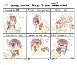 Size: 1024x870 | Tagged: safe, artist:dream--chan, oc, oc only, oc:dream whisper, oc:prince whateverer, doing loving things, floppy ears, flower, flower in mouth, heart, heart eyes, husband, husbando, male, meme, mouth hold, oc x oc, rose, shipping, straight, wingding eyes