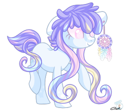 Size: 1182x1050 | Tagged: safe, artist:iheartjapan789, oc, oc only, oc:dreamy pastel, earth pony, pony, dreamcatcher, female, mare, simple background, solo, transparent background