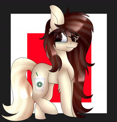 Size: 2300x2400 | Tagged: safe, artist:tomboygirl45, oc, oc only, oc:mocha frapuccino, earth pony, pony, female, high res, mare, solo