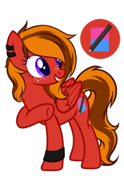 Size: 1824x2584 | Tagged: safe, artist:nana-yuka, oc, oc only, oc:scarlet sketch, pony, solo