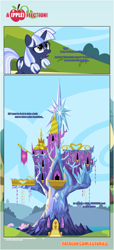 Size: 1919x4225 | Tagged: safe, artist:estories, oc, oc only, oc:silverlay, pony, unicorn, comic:a(pple)ffection, absurd resolution, comic, female, mare, solo, twilight's castle