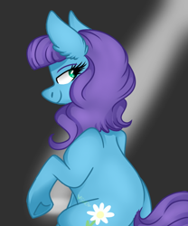 Size: 500x600 | Tagged: safe, artist:scoobert-doobert, oc, oc only, oc:roxy impelheart, earth pony, pony, female, looking back, mare, smiling, solo