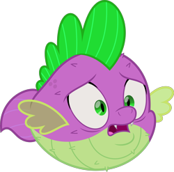 Size: 5000x4934 | Tagged: safe, artist:dashiesparkle, spike, my little pony: the movie, .svg available, absurd resolution, agony, fear, horrified, male, open mouth, puffer fish, simple background, solo, species swap, spike the pufferfish, transparent background, vector