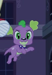 Size: 219x315 | Tagged: safe, screencap, spike, dog, equestria girls, equestria girls (movie), looking at you, running, solo, spike the dog