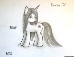 Size: 2401x1871 | Tagged: safe, artist:ponystarpony, oc, oc only, oc:nixe, pony, unicorn, female, mare, solo, traditional art