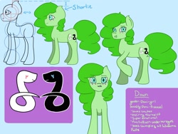 Size: 2000x1500 | Tagged: safe, artist:snivvityswooty, oc, oc only, oc:dawn, snake, ponysona, reference sheet