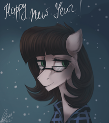 Size: 800x900 | Tagged: safe, artist:orfartina, oc, oc only, pony, bust, female, glasses, mare, portrait, solo