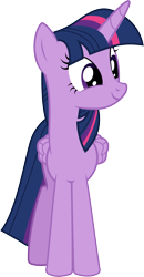 Size: 3001x5753 | Tagged: safe, artist:cloudyglow, twilight sparkle, twilight sparkle (alicorn), alicorn, pony, the lost treasure of griffonstone, .ai available, absurd resolution, cute, female, mare, simple background, smiling, solo, transparent background, twiabetes, vector