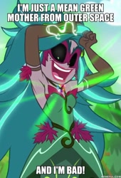 Size: 600x881 | Tagged: safe, edit, edited screencap, screencap, gloriosa daisy, equestria girls, legend of everfree, armpits, audrey 2, image macro, little shop of horrors, meme, song in the comments, song reference