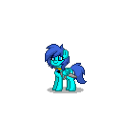 Size: 400x400 | Tagged: safe, knife, krystal, ponified, pony town, simple background, solo, star fox, transparent background