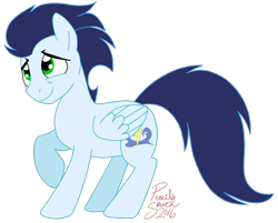 Size: 987x794 | Tagged: safe, artist:hufflepuffrave, soarin', pony, simple background, solo, transparent background