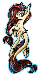 Size: 200x375 | Tagged: safe, artist:inspiredpixels, oc, oc only, oc:pixel, pony, female, mare, pixel art, simple background, solo, tail feathers, transparent background, winged hooves