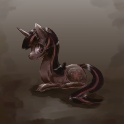 Size: 1992x2000 | Tagged: safe, artist:toisanemoif, twilight sparkle, cute, looking back, prone, smiling, solo