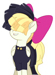 Size: 3198x4323 | Tagged: safe, artist:hendro107, songbird serenade, pegasus, pony, my little pony: the movie, absurd resolution, bow, clothes, female, hair bow, mare, pretty, simple background, smiling, solo, transparent background, vector