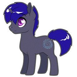 Size: 480x480 | Tagged: safe, oc, oc only, oc:moon magic, pony, unicorn, cutie mark, female, filly, male, simple background, solo, transparent background