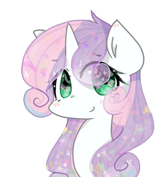 Size: 1487x1646 | Tagged: safe, artist:windymils, sweetie belle, bust, cute, diasweetes, eye clipping through hair, older, portrait, simple background, solo, transparent background