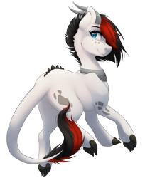 Size: 750x920 | Tagged: safe, artist:silentwulv, oc, oc only, oc:fay, dracony, hybrid, simple background, solo, transparent background