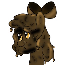 Size: 1000x1000 | Tagged: safe, artist:amateur-draw, apple bloom, pony, mud, muddy, wet and messy