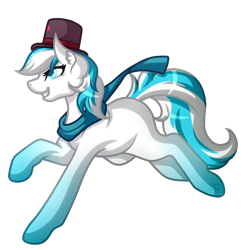 Size: 3921x3943 | Tagged: safe, artist:amazing-artsong, oc, oc only, oc:crystal, pony, clothes, female, hat, mare, scarf, simple background, solo, top hat, transparent background