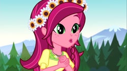 Size: 1100x618 | Tagged: safe, screencap, gloriosa daisy, equestria girls, legend of everfree, 8^y, cute, daisybetes, magical geodes, solo