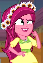 Size: 378x553 | Tagged: safe, screencap, gloriosa daisy, equestria girls, legend of everfree, cropped, faic, solo