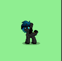 Size: 399x392 | Tagged: safe, screencap, oc, oc only, oc:thunderbird, alicorn, bird, pony, alicorn oc, cyan eyes, legendary creature, pony town, queen, solo