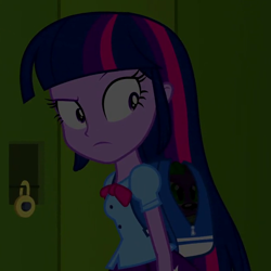 Size: 650x650 | Tagged: safe, screencap, spike, twilight sparkle, dog, equestria girls, backpack, cropped, spike the dog