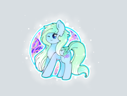 Size: 1024x768 | Tagged: safe, artist:pinkflutter, oc, oc only, oc:amaranthine sky, pegasus, pony, female, mare, one eye closed, solo, wink