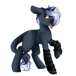 Size: 5000x5000 | Tagged: safe, artist:beashay, oc, oc only, oc:howling silver, pony, unicorn, absurd resolution, arm warmers, male, simple background, solo, stallion, tongue out, transparent background