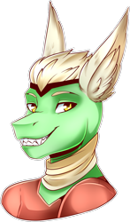 Size: 774x1318 | Tagged: safe, artist:asknoara, artist:godasenpai, oc, oc only, oc:atlas comet, anthro, dragon, bust, male, portrait, simple background, solo, transparent background